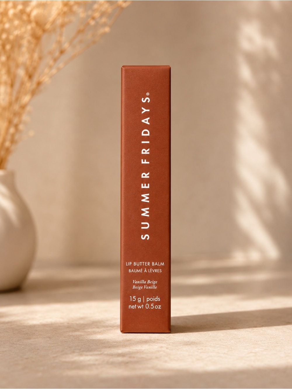 Summer Fridays Lip Butter Balm Vanilla Beige NIB 15g / 0.5 oz